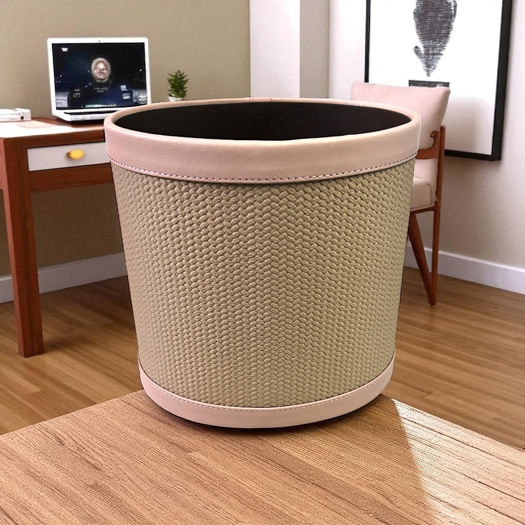 Leatherite oval dustbin
