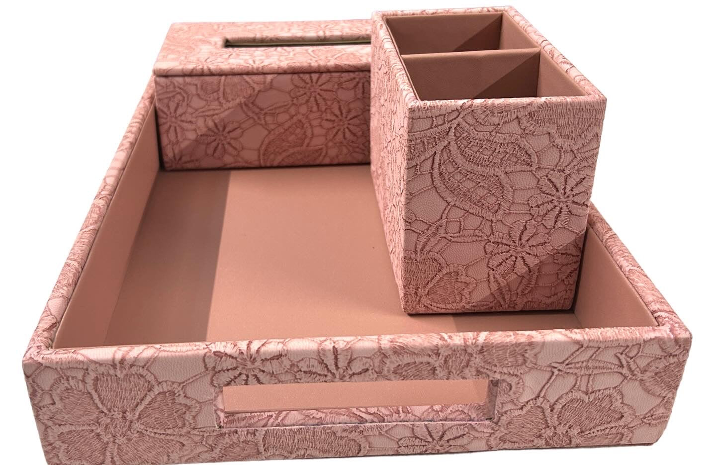 Leatherite Tray set