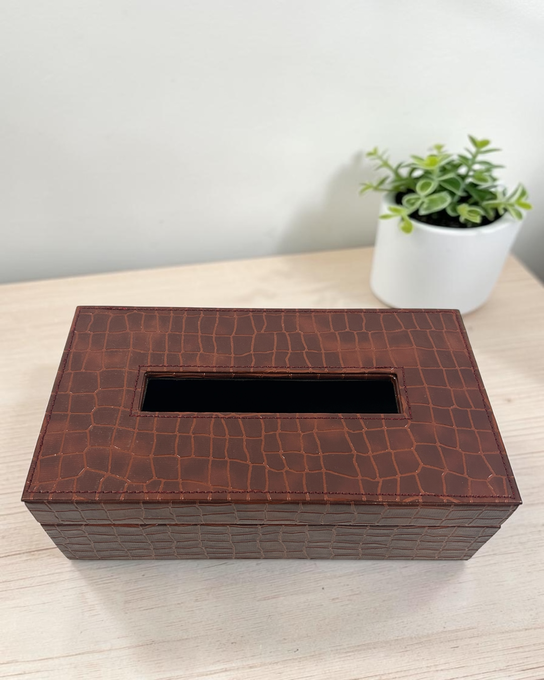 Luxury Croco Leatherite 4-Piece Organizer Set for Home & Office | Luxury Leatherite Organizer Set | Luxury Croco Leatherite Set of 4 for Home & Office | Office Organizer