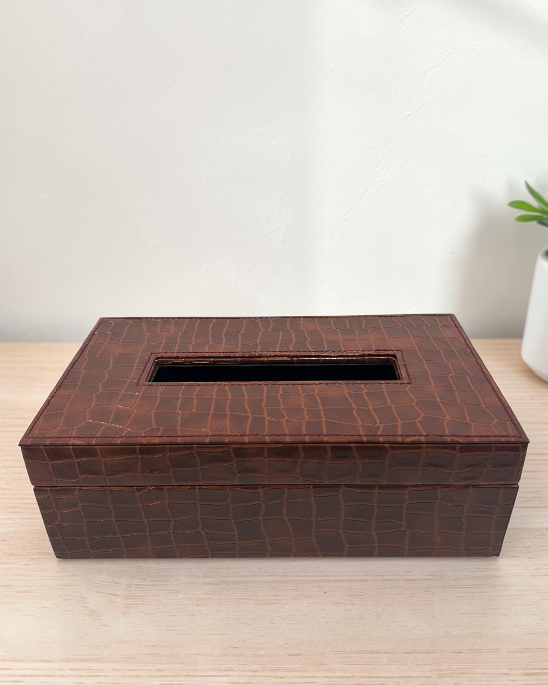Luxury Croco Leatherite 4-Piece Organizer Set for Home & Office | Luxury Leatherite Organizer Set | Luxury Croco Leatherite Set of 4 for Home & Office | Office Organizer