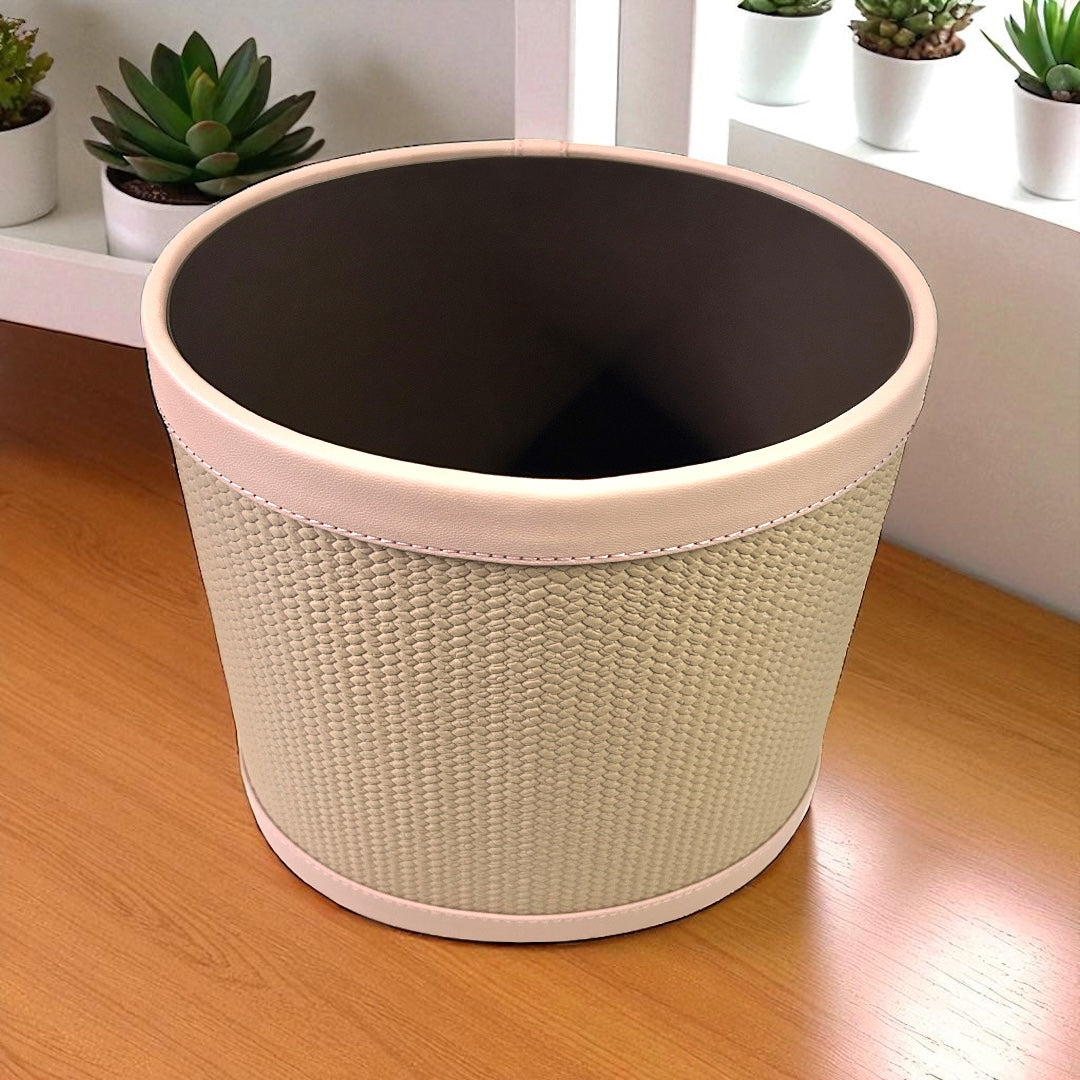 Leatherite oval dustbin